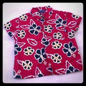 Boys Island Button Up Shirt